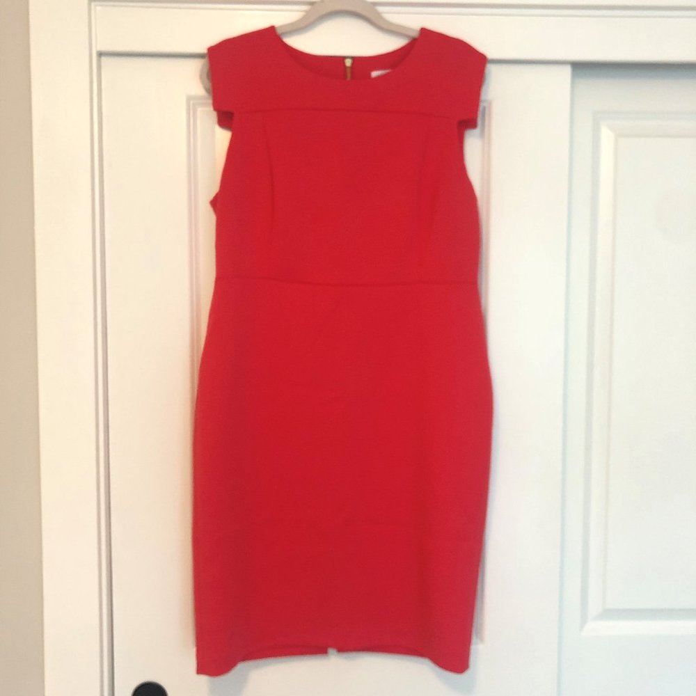Calvin Klein Coral Sleeveless Dress
